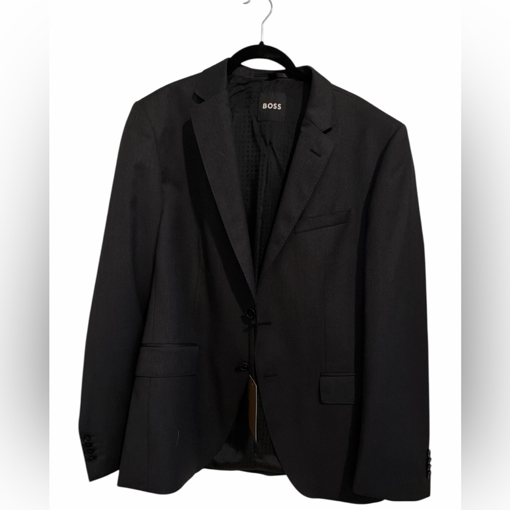 NWT Hugo Boss Grey Men's Two-Button Tailored Blazer 42s Slim Fit